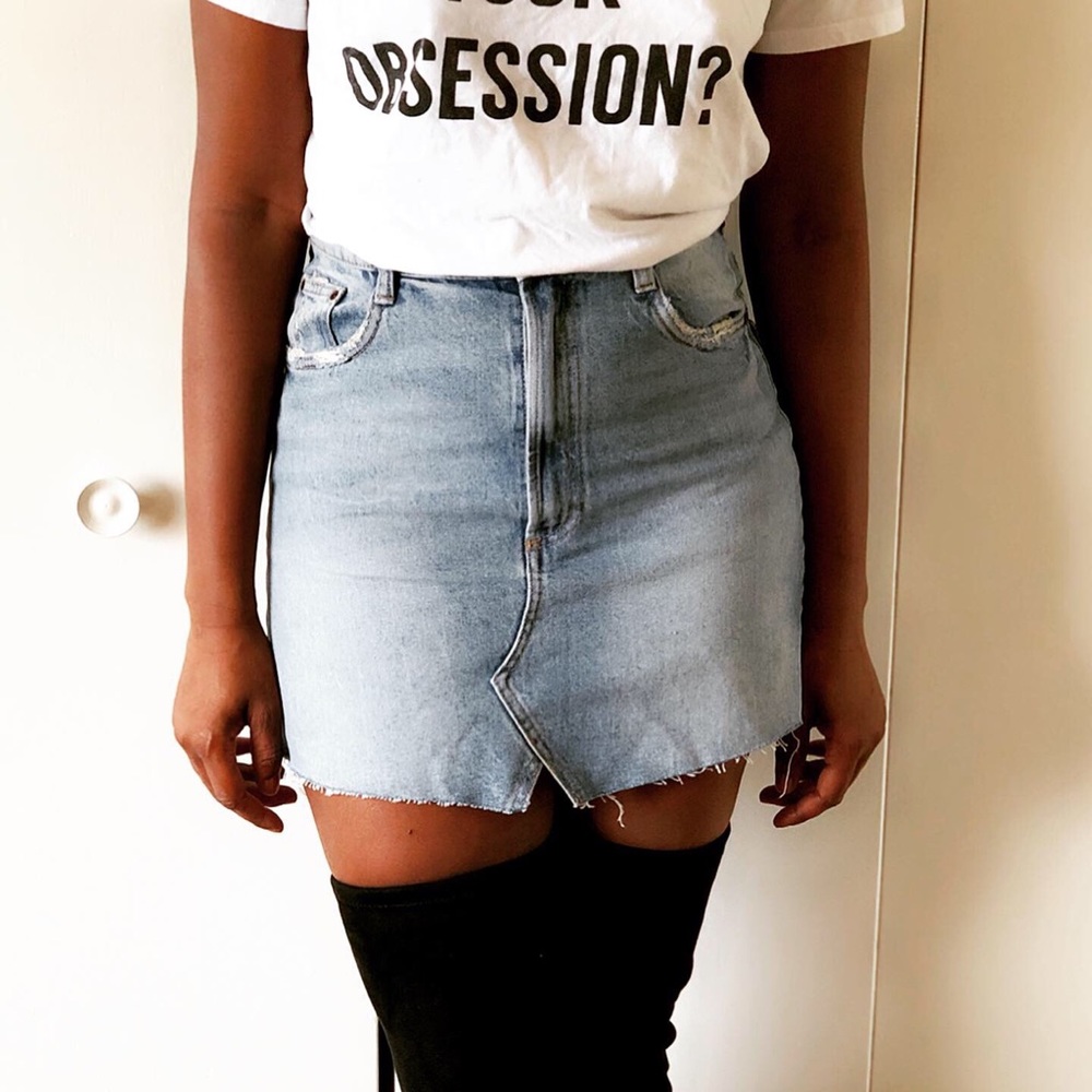 Zara Denim Skirt For Sale